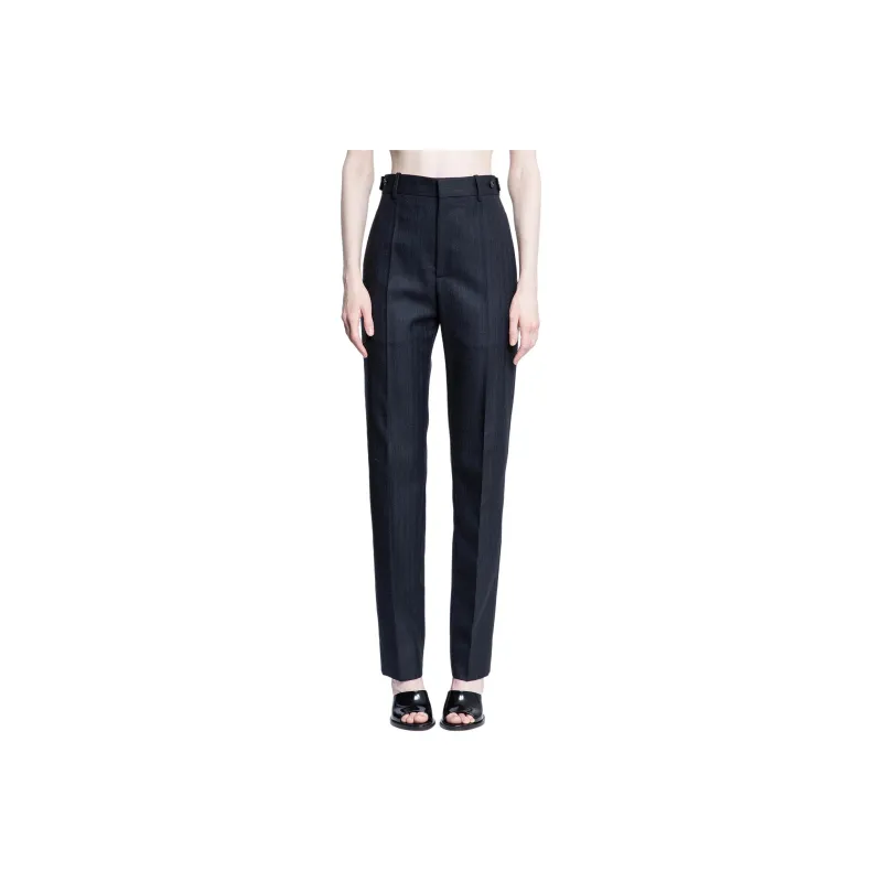 Bottega Veneta High Waisted Stripe Detailed Pants-0