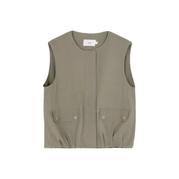 Mo Han Yi Mei Vest Women's Gray Green