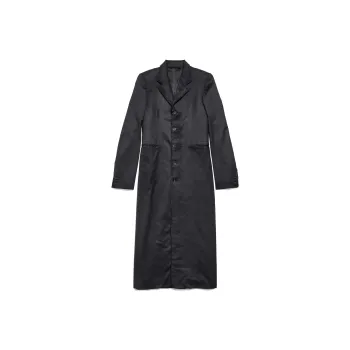 Balenciaga Coats Slim Fit Women's Black