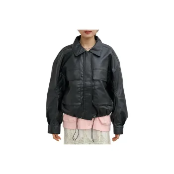 FREAK'S STORE Leather Jacket Women's Black