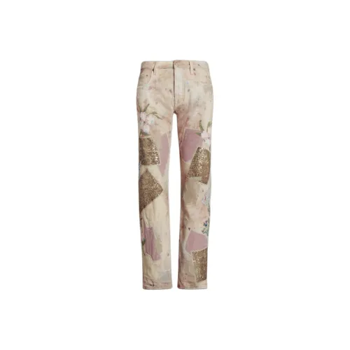 R13 Logo Patch Boyfriend Jeans