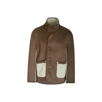 Little Pull Velvet feel Coat Women's Coffee