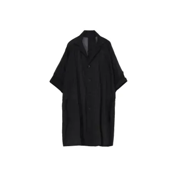Yohji Yamamoto Femme SS25 Coat Women's Black