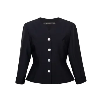 ROEYSHOUSE Cropped Coats Women's Black