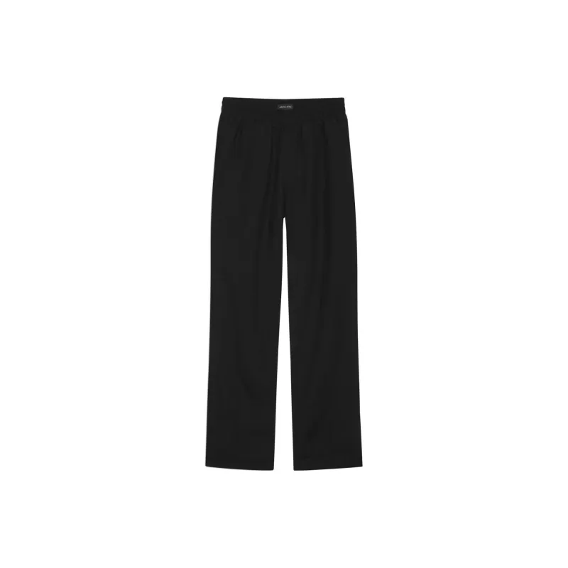 Anine Bing Short slit Linen Straight Trousers-0