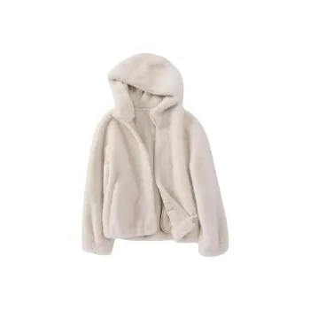 XIANGYING Velvet feel Coat Women's Beige