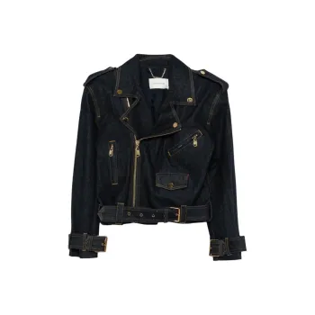 Zimmermann Crush Denim Biker Jacket