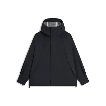 XTEP Wing Water Resistant Windproof Breathable Windbreaker Jacket Women's Jet Black