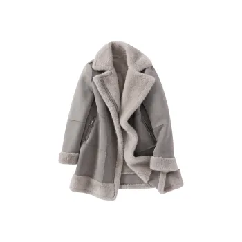 XIANGYING Velvet feel Coat Women's Gray