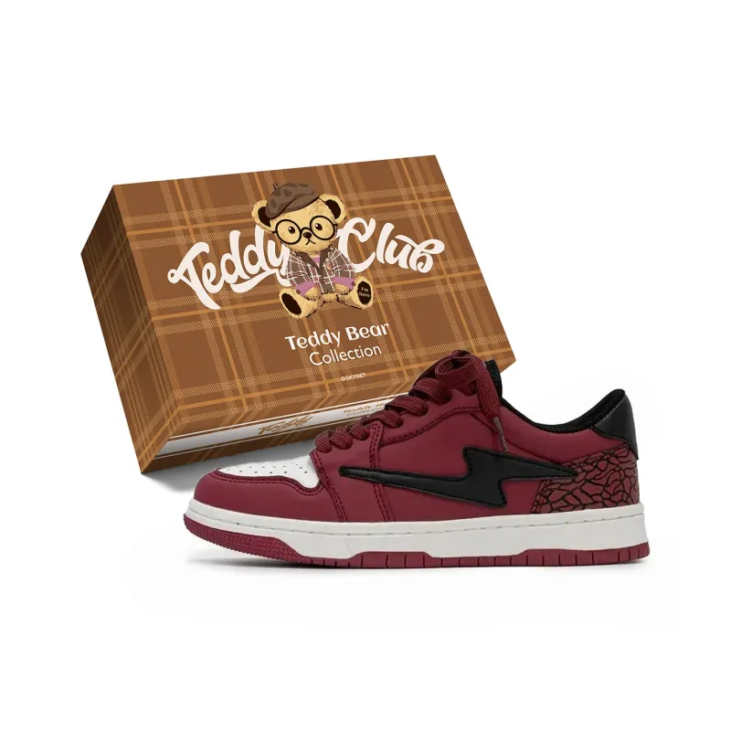 Teddy Bear Collection Low Top Skateboard Shoes Unisex-10