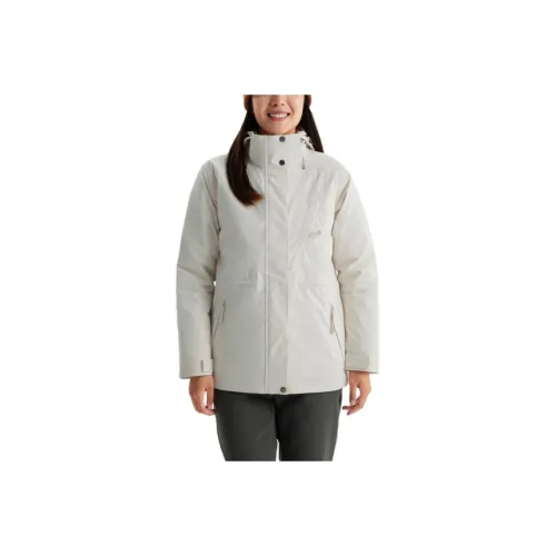 Columbia Hiking Water Resistant Warm Heat Reflective Windbreaker Jacket Women's White