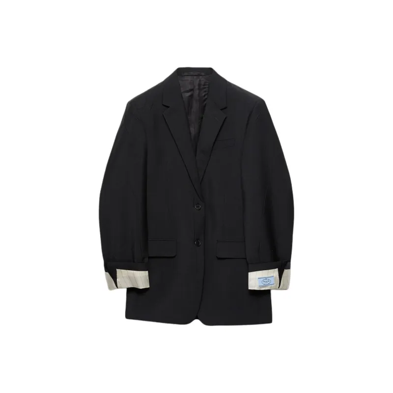 PRADA Single Breasted Tailored Blazer-0