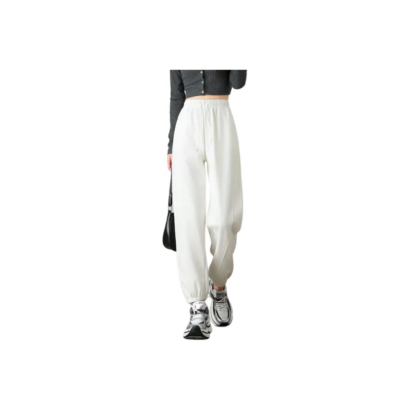 Ya Sheep People Casual Pants Women's White-5