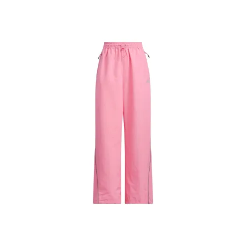 Adidas Piping Woven Tracksuit Bottoms Casual Pants Women's Simple Pink