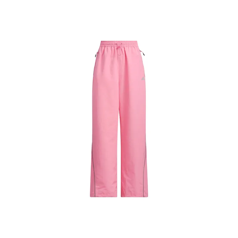 Adidas Piping Woven Tracksuit Bottoms Casual Pants Women's Simple Pink-0