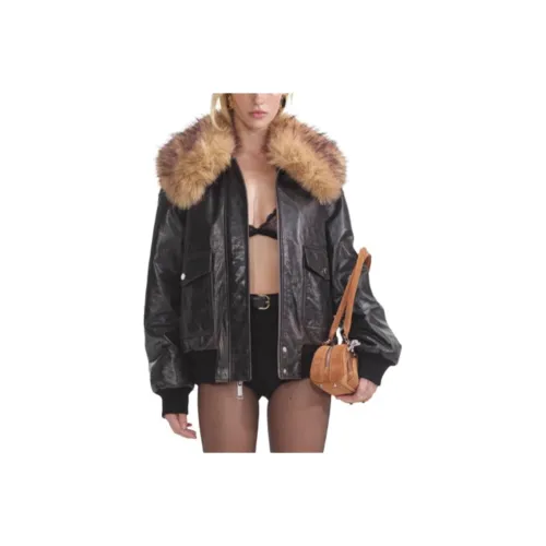 Self portrait Puffer Jacket Women's Classic Black