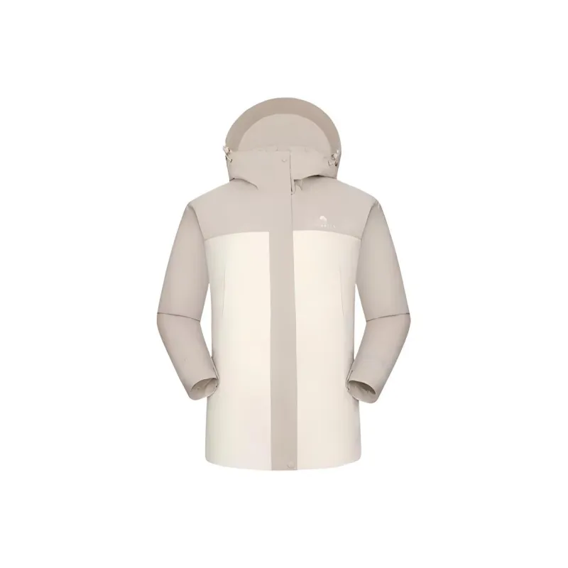 CAMEL Water-Resistant Windproof Breathable Wear-Resistant Warm Cold-Resistant Rainproof Windbreaker Jacket Women's-0
