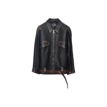 PRADA Zipped Belted Jacket