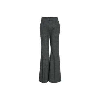BESIONIA FW24 Casual Pants Women's Silver Gray
