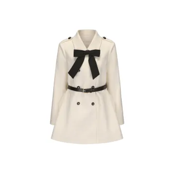 CHIWAWAMEME Coats Women's Hepburn Beige