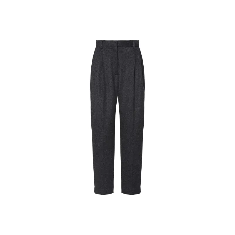 THE ROW Richelle Pant 'Charcoal Melange'-0