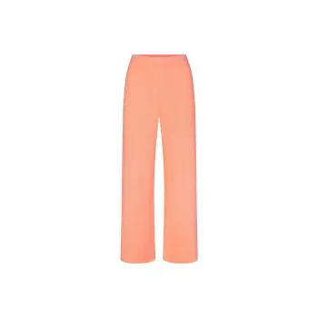SKIMS WAFFLE STRAIGHT LEG PANT Casual Pants Women's NEON ORANGE