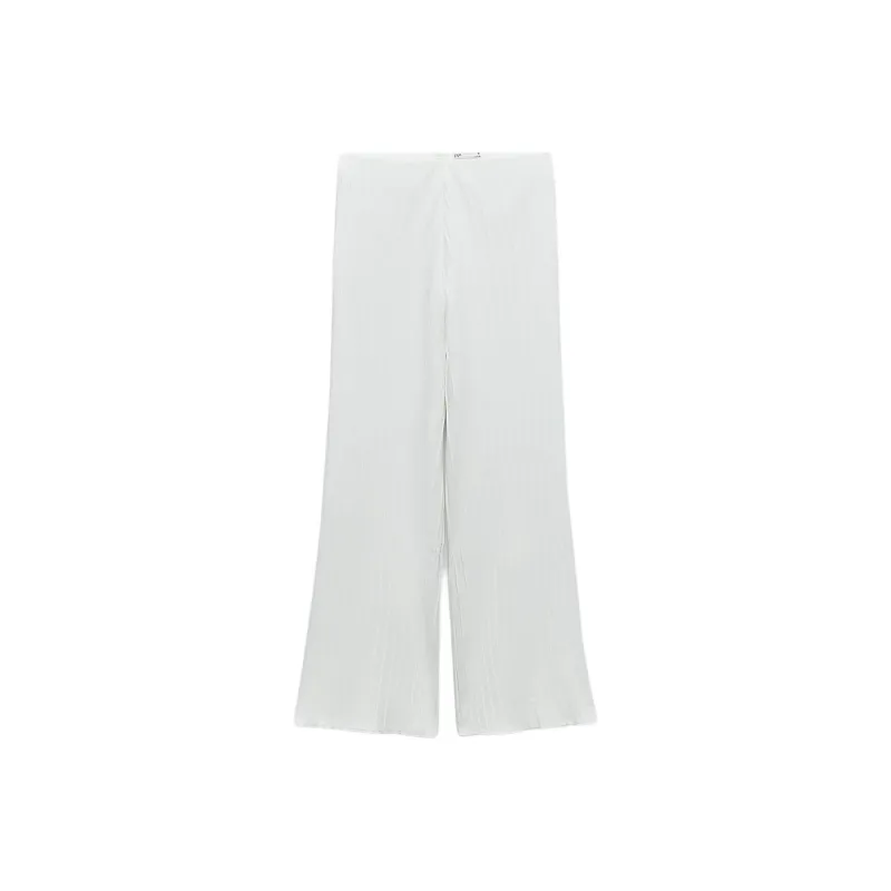 ZARA Casual Pants Women's White-0