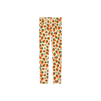GUCCI Strawberry Cotton Skinny Pant Ivory/Yellow