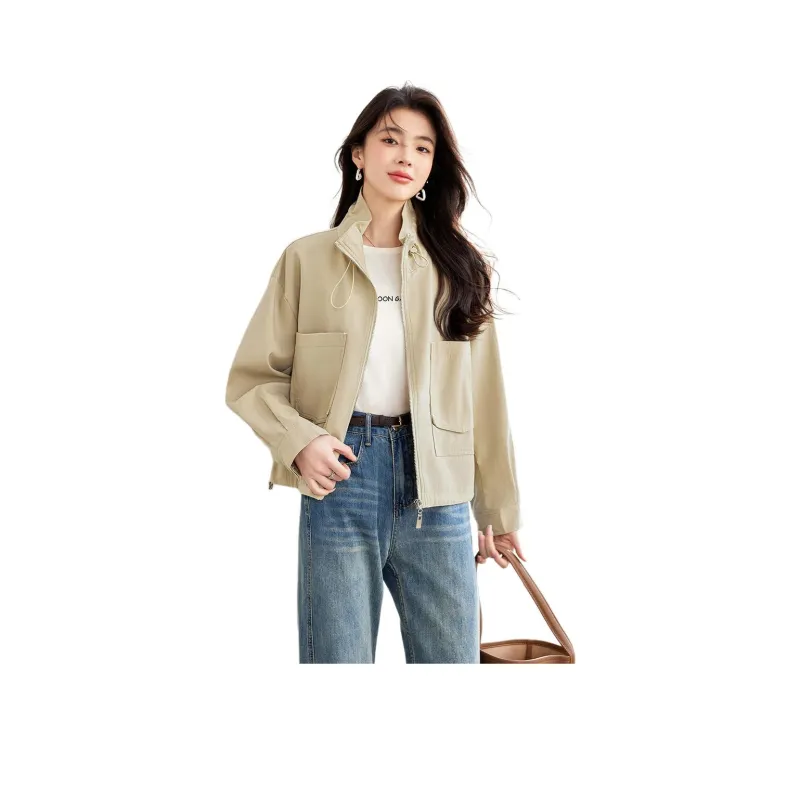 Like The Age Of Water Trench Coat Women's Khaki-0