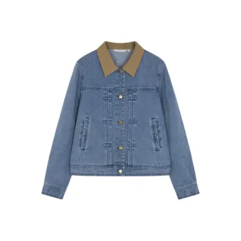 Mo Han Yi Mei Denim Jacket Women's Blue