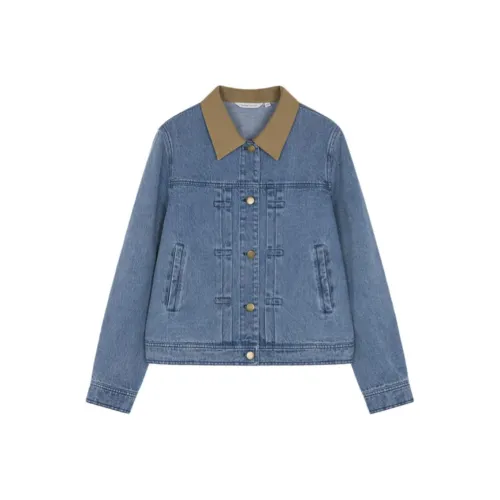 Mo Han Yi Mei Denim Jacket Women's Blue