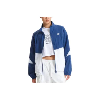 New Balance UNI FLYING Trench Coat Women's Blue White 50