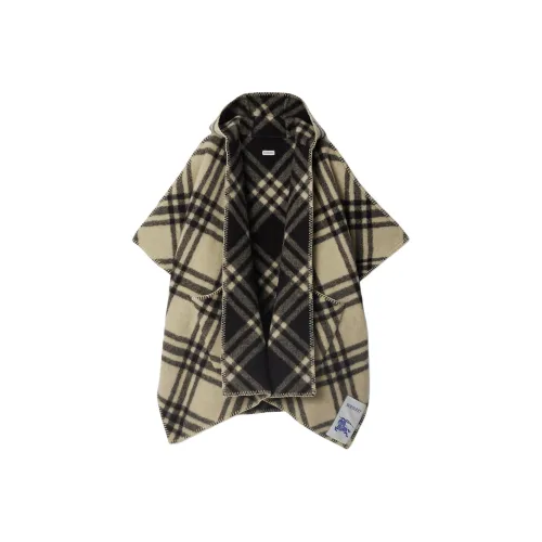 Burberry Check Pattern Hooded Cape