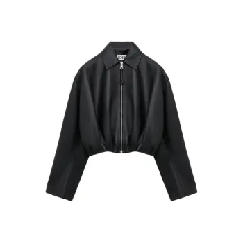 LOEWE Draped Leather Jacket