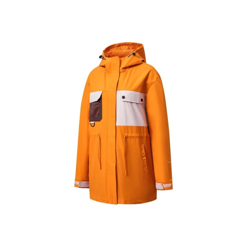 Erke Trench Coat Women's Elegant Orange-0