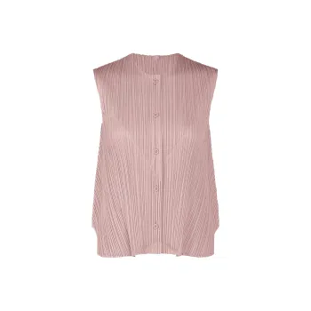 PLEATS PLEASE ISSEY MIYAKE Vest Women's Gray Pink