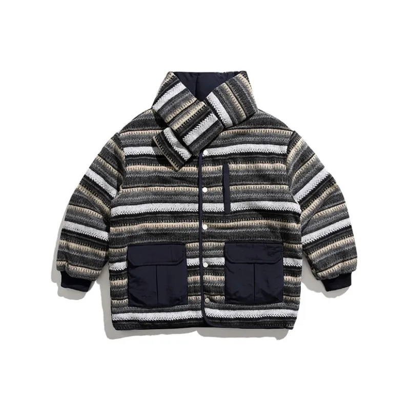 Korean Style Puffer Jacket Unisex Gray-0