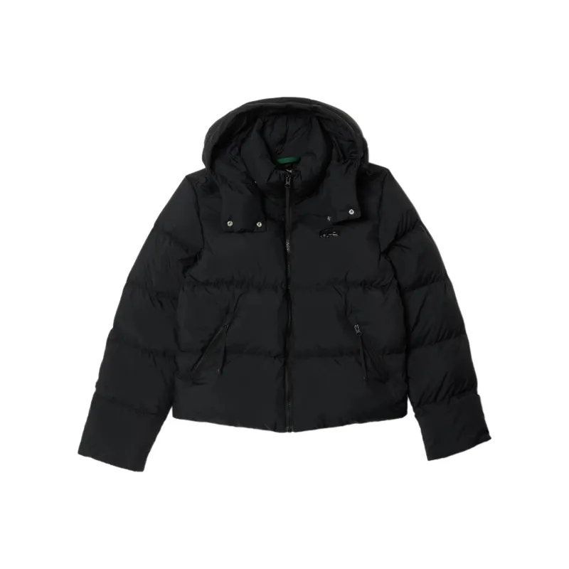 LACOSTE Logo plaque Hooded Puffer Jacket-0