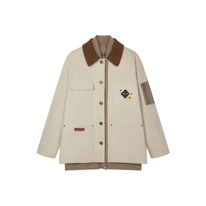 Teenie Weenie Puffer Jacket Women's Light Khaki-0