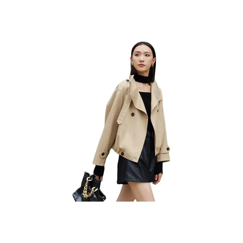 Yi Mengyuan Trench Coat Women's Ancora Red-0