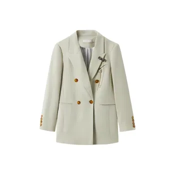 EICHITOO Business Suit Women's Light Green