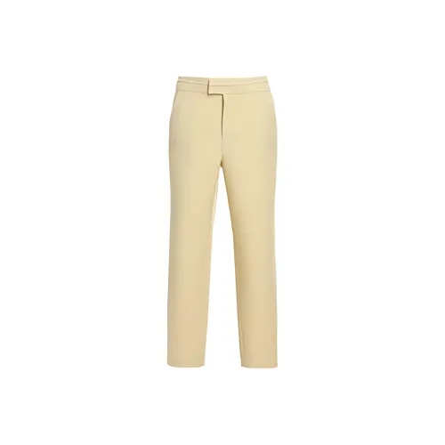 QIAOWANNI Casual Pants Women's Morning Yellow