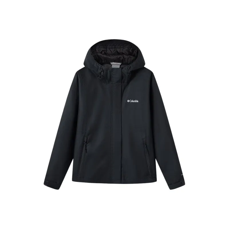 Columbia Water Resistant Windproof Breathable Windbreaker Jacket Women's Black-0
