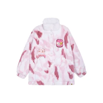 B.Duck Velvet feel Coat Women's Fuchsia