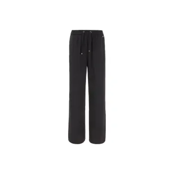 HERNO Wide Leg Satin Trousers