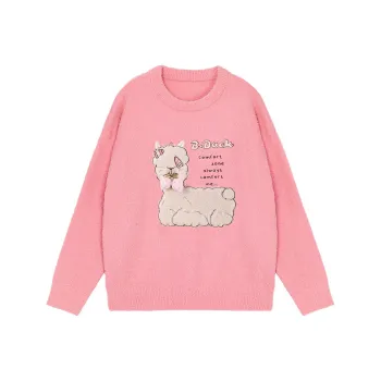 B.Duck Velvet feel Coat Women's Pink