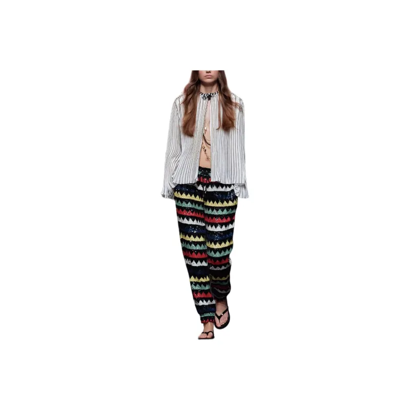 CHANEL 24 New Spring And Summer Arrivals Casual Pants Women's Multicolor-0