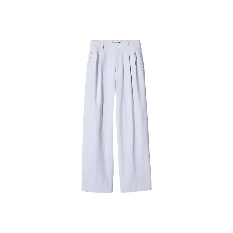 Ines De La Fressange X UNIQLO X Ines De La Fressange Casual Pants Women's Light Gray-0