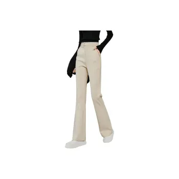 Late White Casual Pants Women's