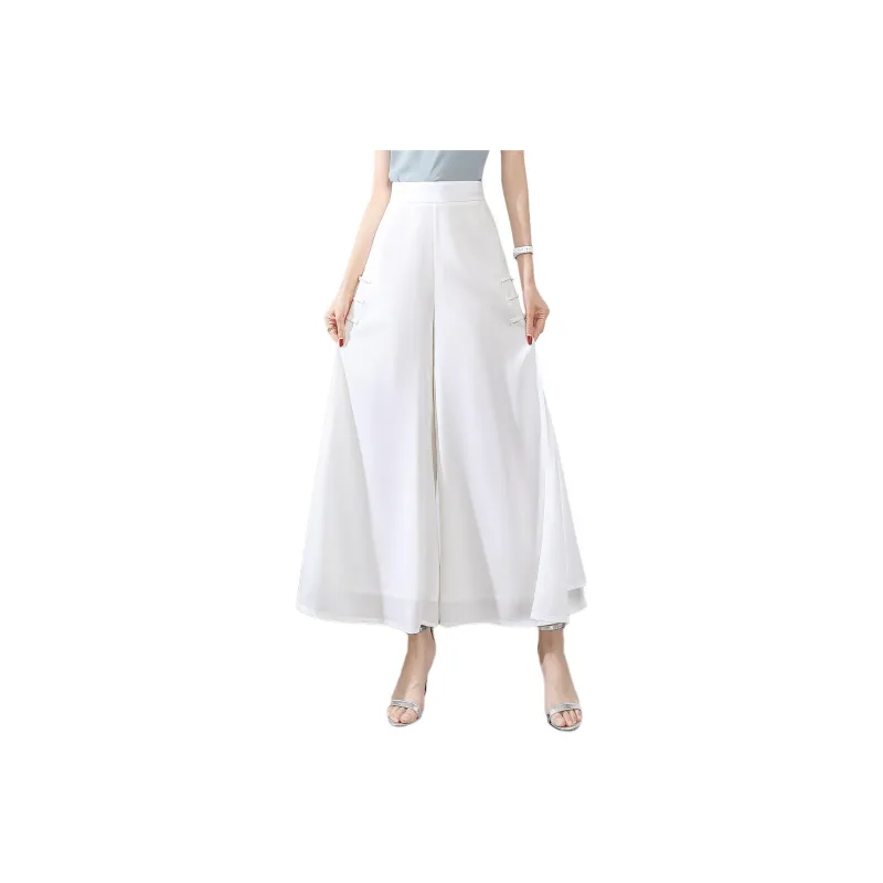 Mo Han Yi Mei Casual Pants Women's White-0